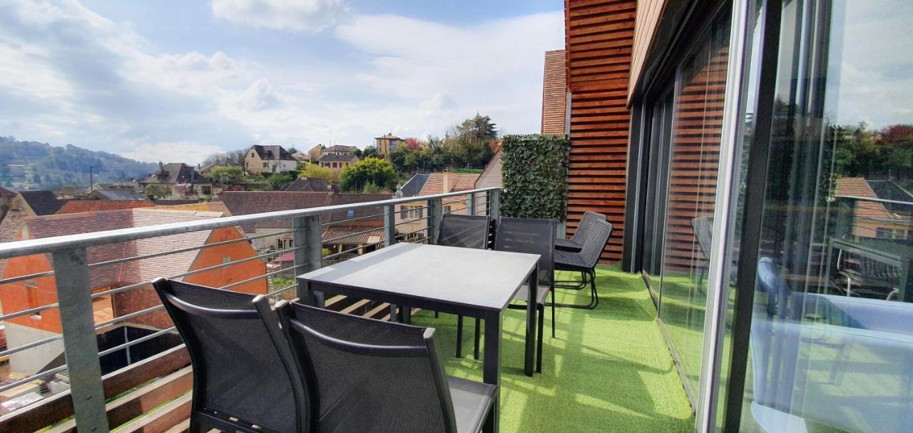 Appartement Le Coin Cosy avec Balcon Terrasse et parking privé à Sarlat Extérieur photo